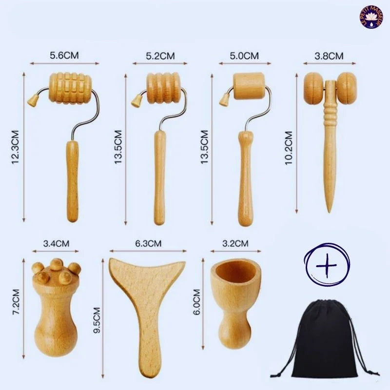 Kit d'accessoires de maderothérapie pour le visage - Le Petit Masseur