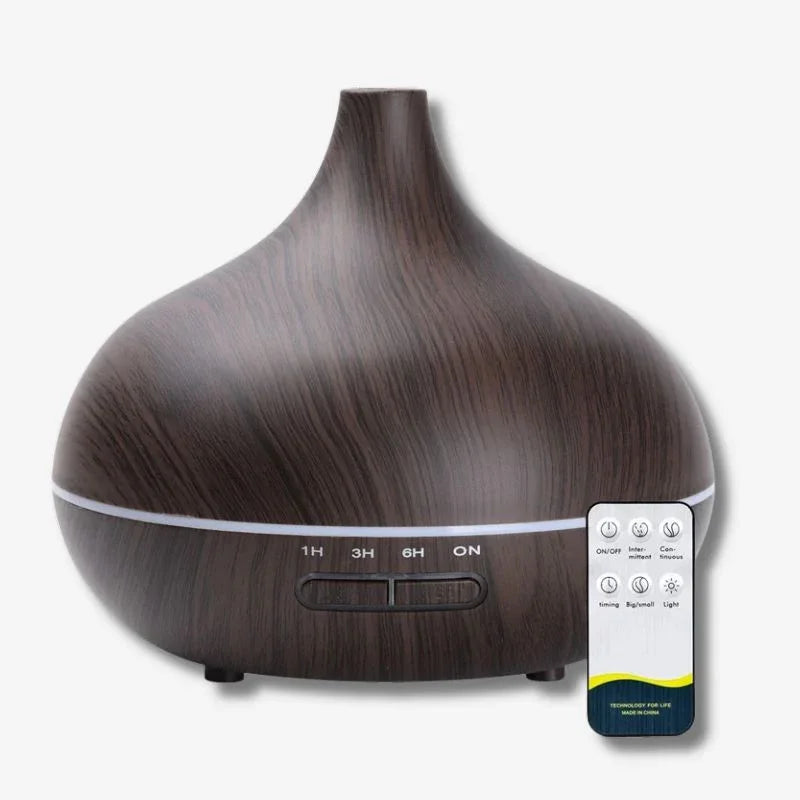 Humidificateur à Ultrasons Effet Bois - Le Petit Masseur