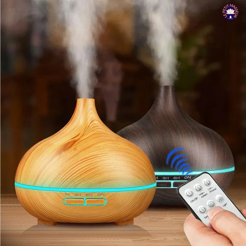 Humidificateur à Ultrasons Effet Bois - Le Petit Masseur
