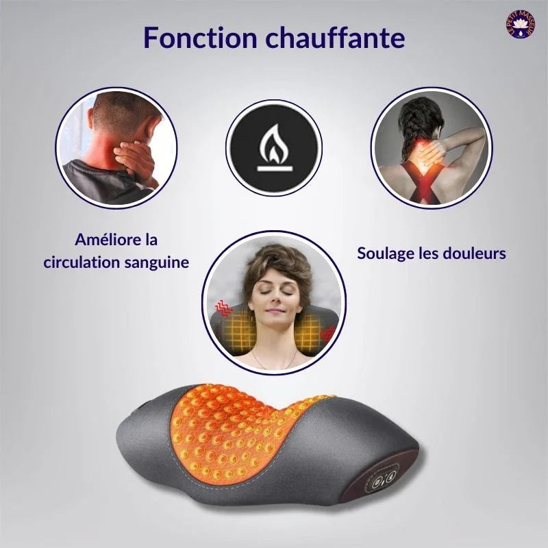 Coussin de massage chauffant - Le Petit Masseur
