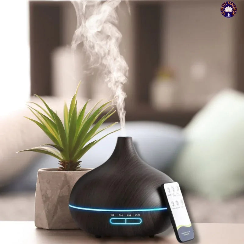 Humidificateur à Ultrasons Effet Bois - Le Petit Masseur