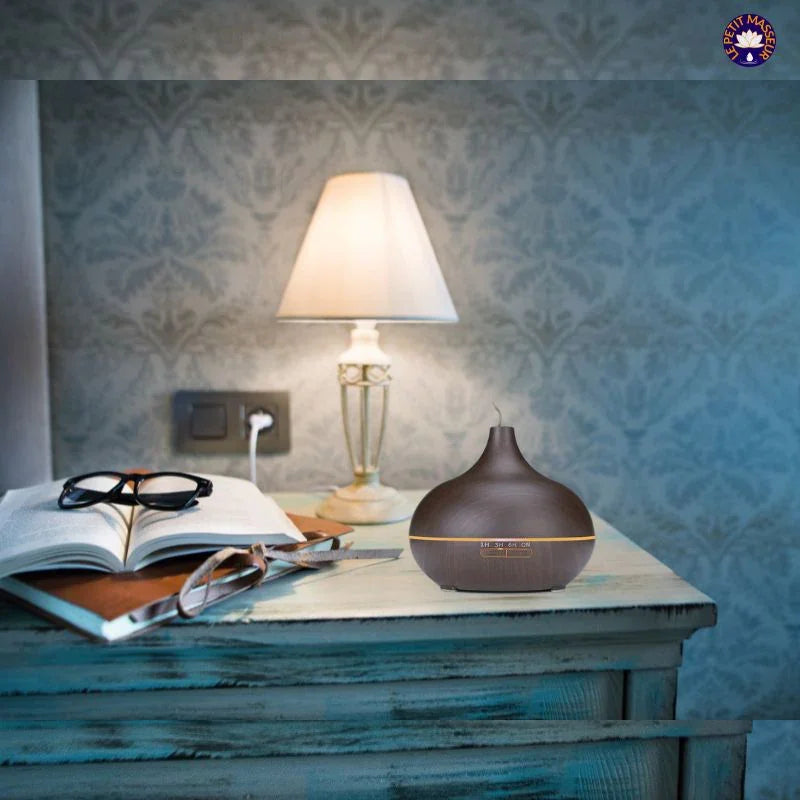 Humidificateur à Ultrasons Effet Bois - Le Petit Masseur