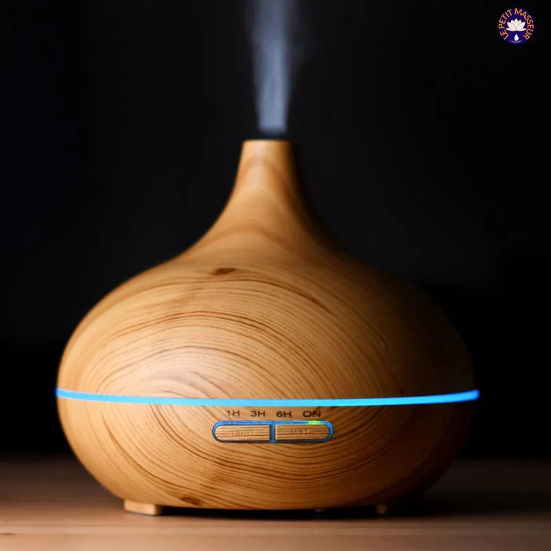 Humidificateur à Ultrasons Effet Bois - Le Petit Masseur