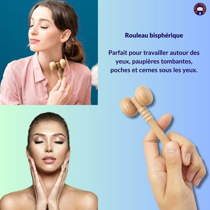 Kit d'accessoires de maderothérapie pour le visage - Le petit masseur