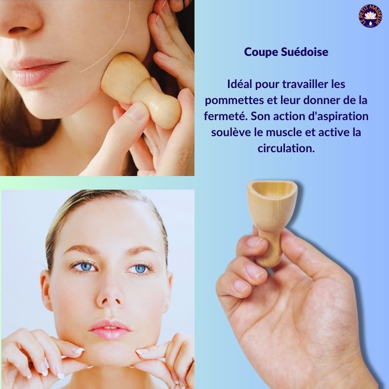 Kit d'accessoires de maderothérapie pour le visage - Le petit masseur