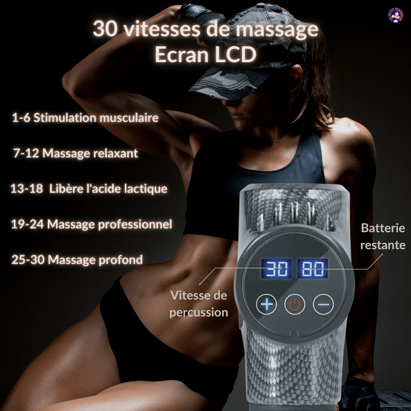 Pistolet de massage musculaire - Le petit masseur