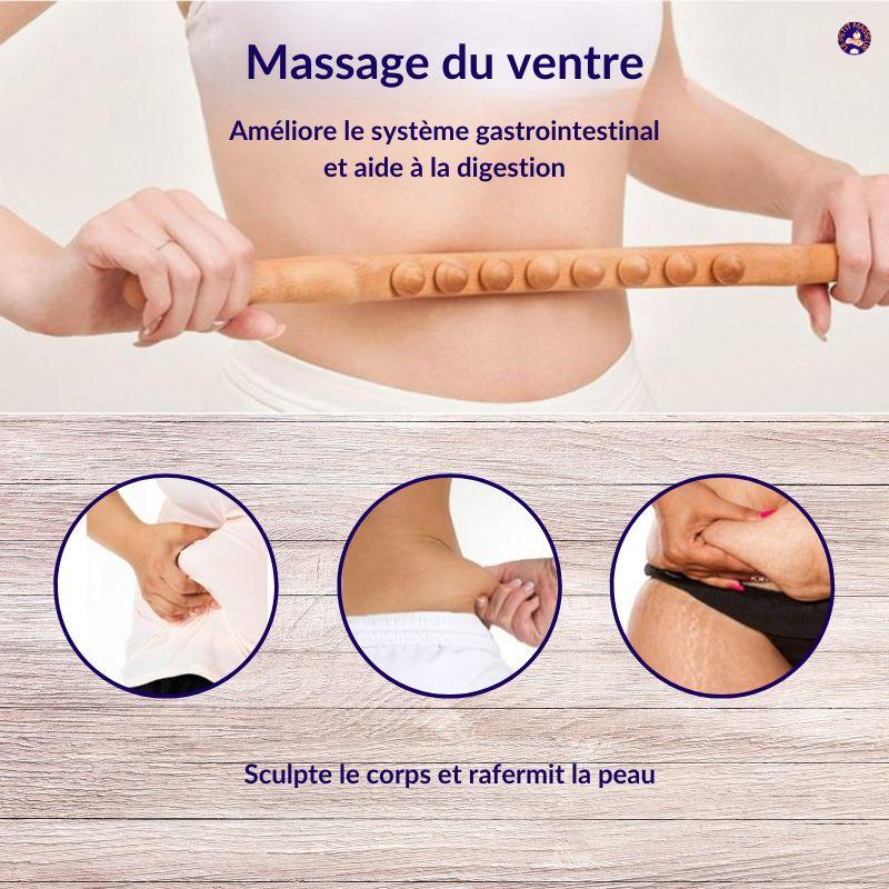 Bâton de massage en bois - Le petit masseur