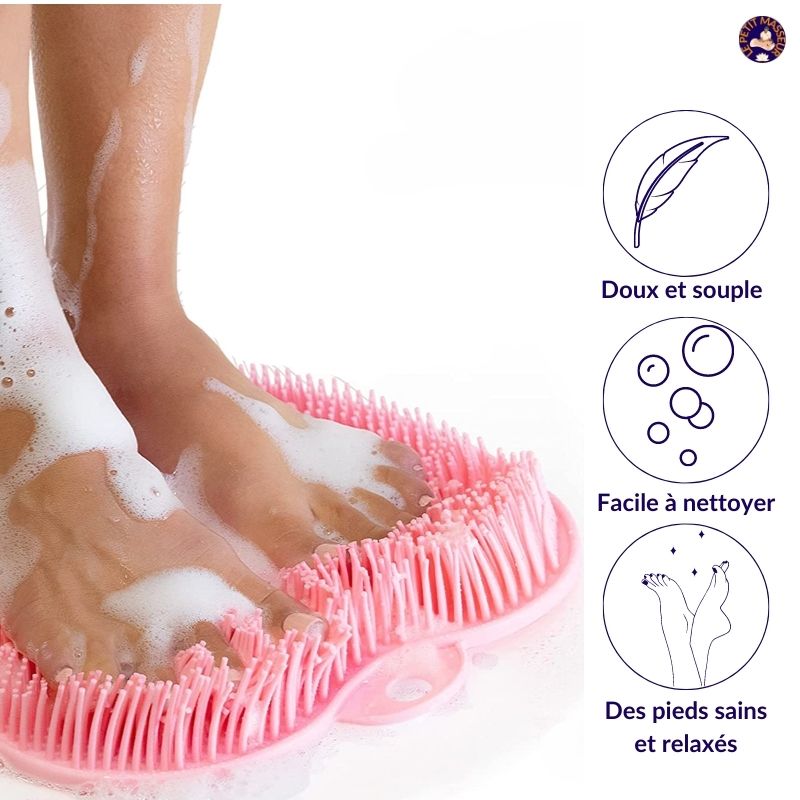 Tapis de douche massant - Le petit masseur